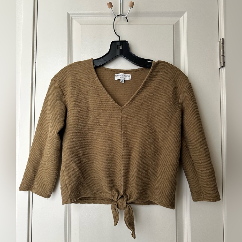 Madewell tie sweater top